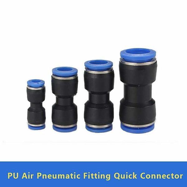 PU 4 PU 6 PU 8 PU 10 PU 12 Plastic Straight Pneumatic Connector Air Quick Fittings