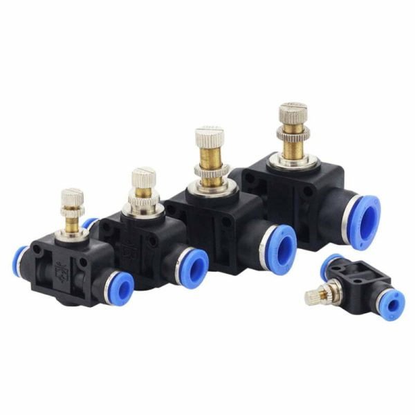 Su Series Pneumatic One Touch Union Straight Air Flow Controller Speed Control Valve