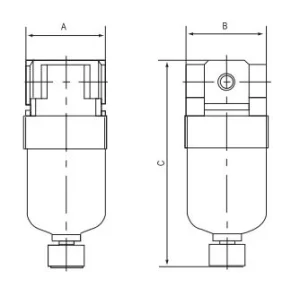 AF5000-10 Series Industrial Pneumatic Air Source Treatment, pneumatic Air Filter, Air Combination Modular Air Filter