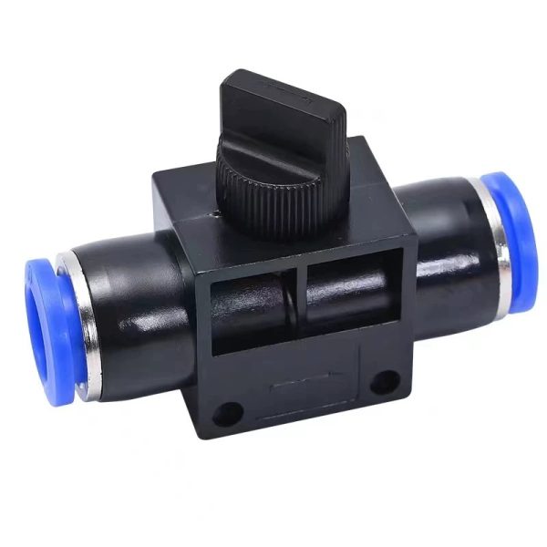 Hvff Flow Control Hand Valve Pneumatic Plastic Push in Fittings