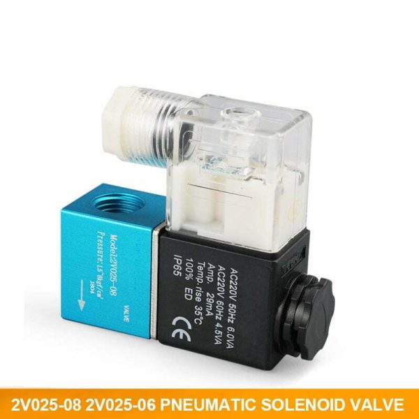 pneumatic 2V series 22 way normally closed direct-acting 2V025-08 air solenoid valve