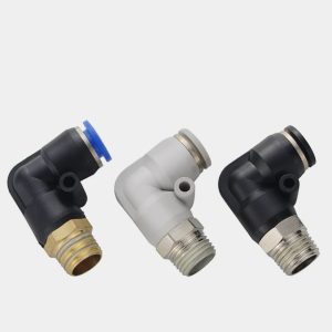 Pl 6mm 8mm 10mm 12mm 14mm 16mm Metric Tube Male Thread Pneumatic Connector Plastic One Touch Air Push in Fitting