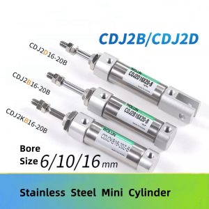 SMC Type Mini Low Speed Stainless Steel Pneumatic Cylinder Air Cylinder