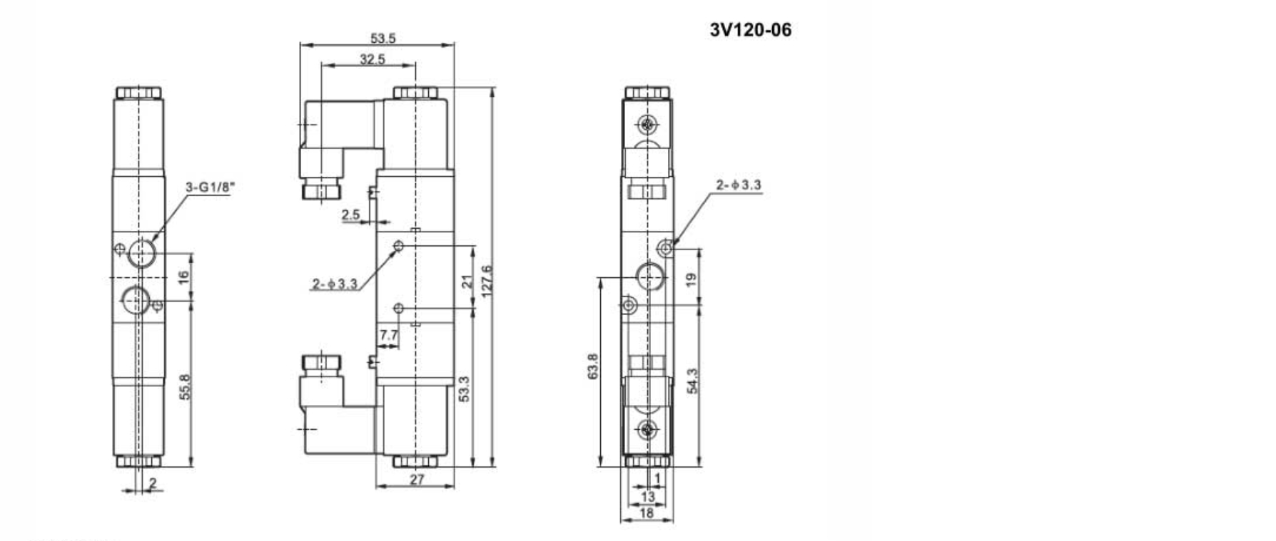 3V series 3v120-06 Solenoid Valve