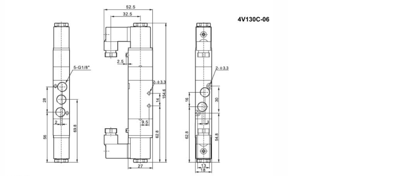 4v series 4v130c-06 Solenoid Valve