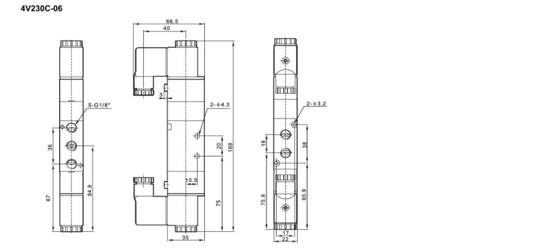 4v series 4v230c-06 Solenoid Valve