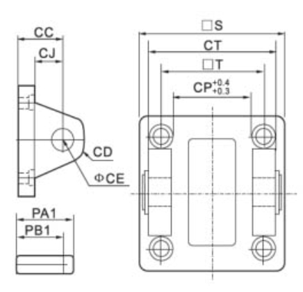 CB Series Rear Clevis Bracket For ISO Series Air Cylinder