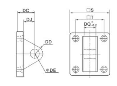 Ca Rear Male Clevis Mount for ISO6431 Standard Cylinder