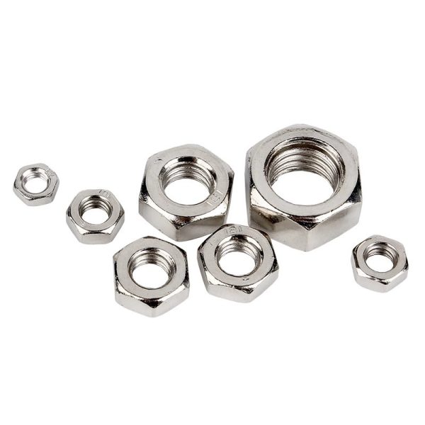 Carbon Steel M8 Grade 6 Hex Hexagonal Hexagon Nut Plain Connecting Rod Conrod Nut