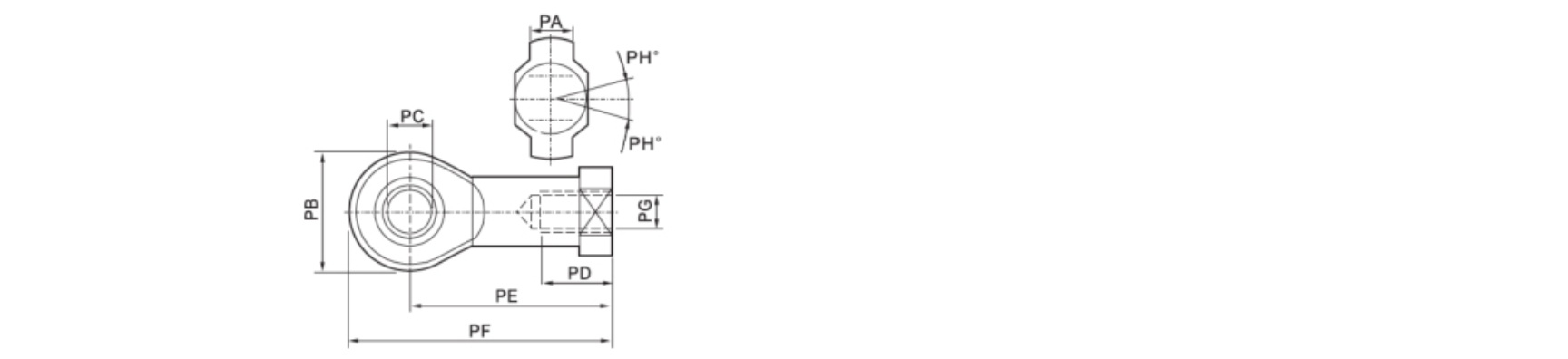 Female Fish Eye Rod End Bearing Joint