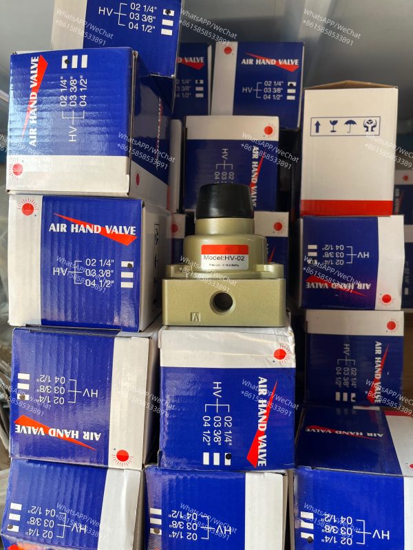 Hv Series Pneumatic Air Hand Control Rotary Solenoid Valve