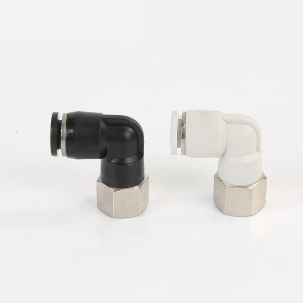 Plf Push Fitting Female Elbow Pipe Fitting Elbow Tube Connector Thread Pneumatic Fitting Union Elbow