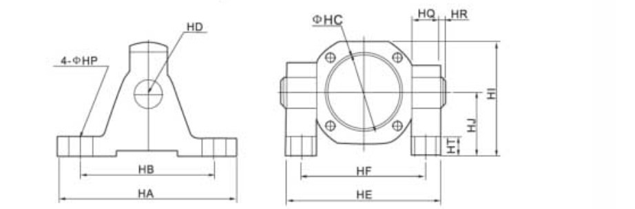 TC-M Type Bracket for SC,SU Series Cylinder1