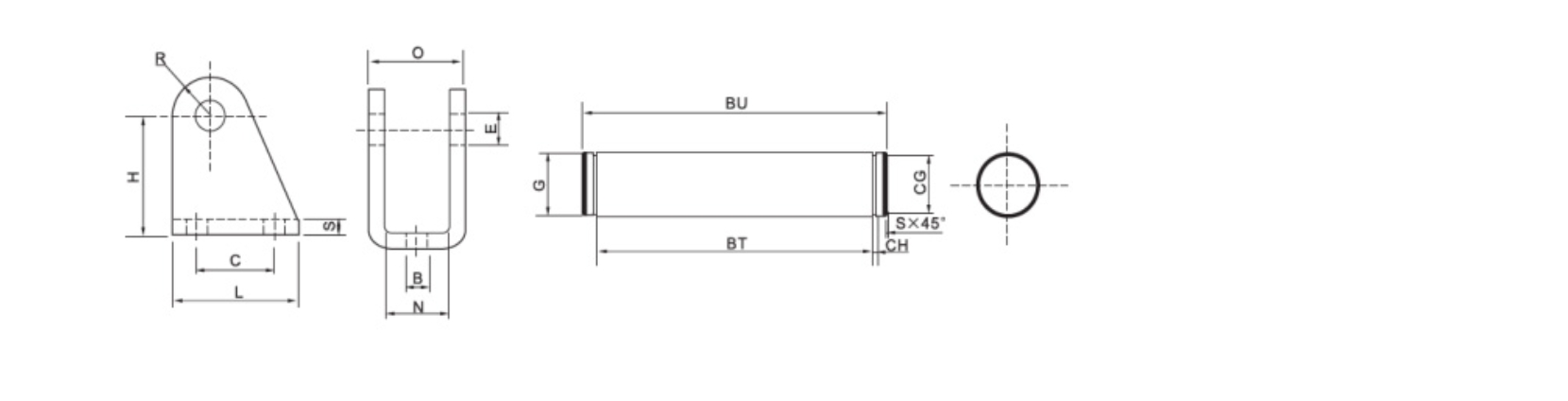 U-32 U hinge