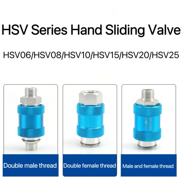 two-position three-way hand sliding valve