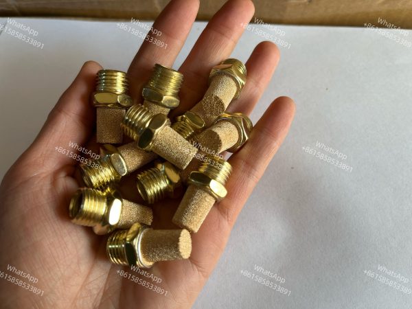 Bsl Series Sintered Powder Bronze Brass Pneumatic Element Silencer for Solenoid Valve