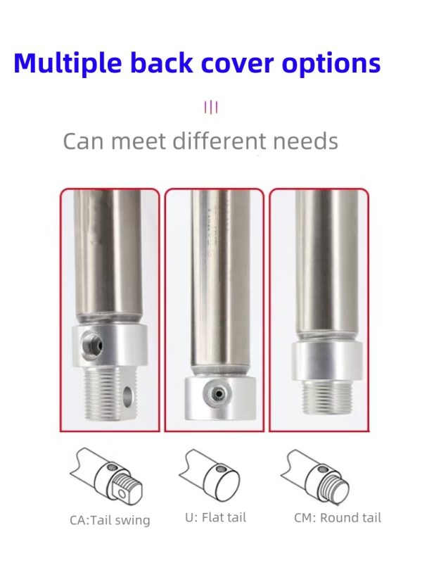 MA Series Stroke Adjustable Round Double Single Acting Stainless Steel Mini Air Pneumatic Cylinder