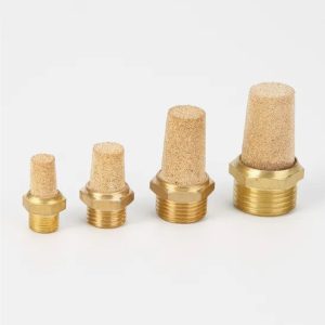 Sintered Bronze Brass Air Pneumatic Filter Silencer