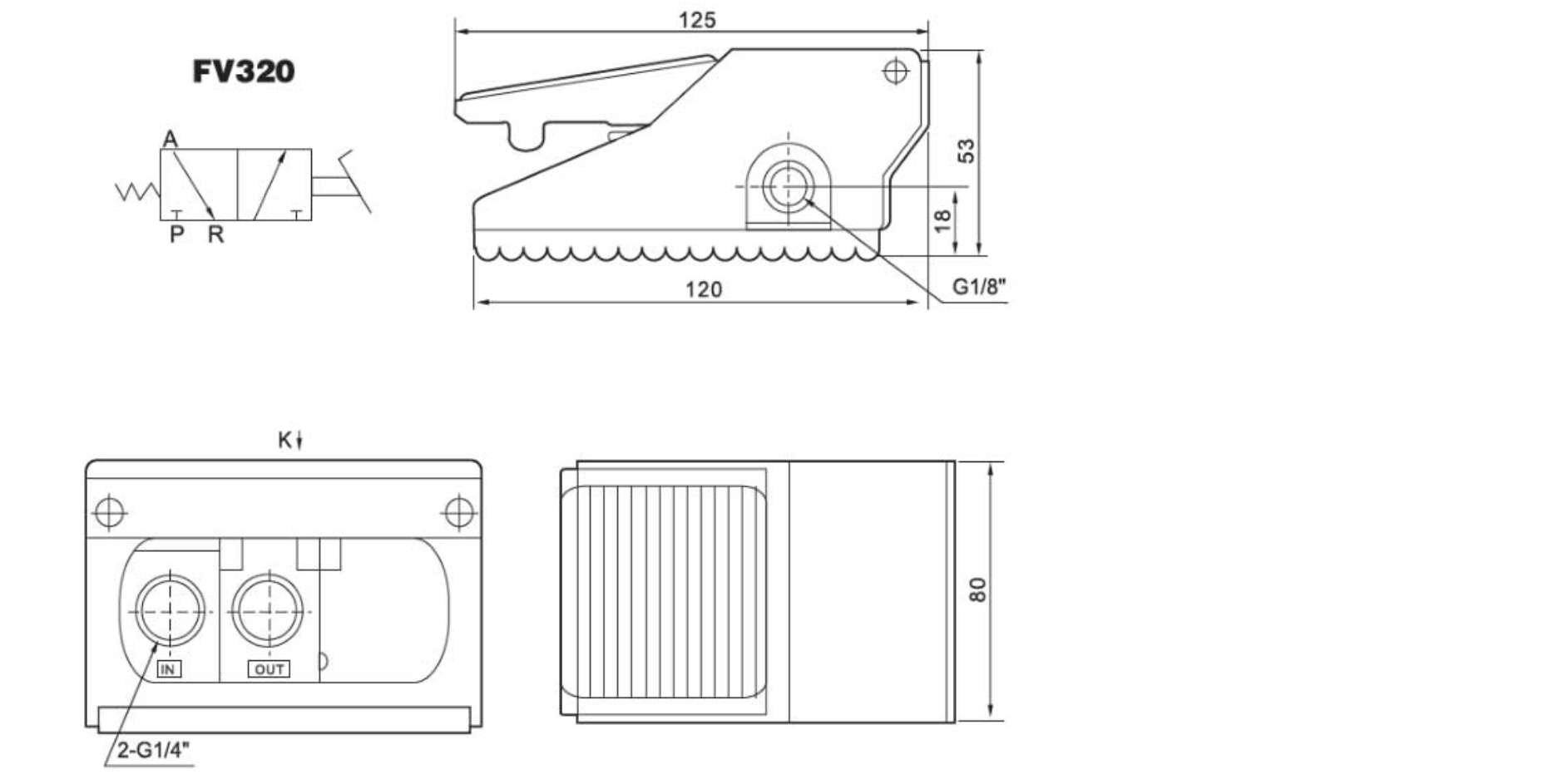 FV320 Series Foot Valve