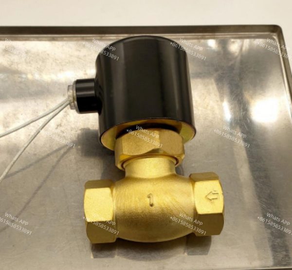 2L Series 22 Way High Pressure AC220V Steam Air Oil Water Solenoid Valves Pilot Operated Brass Solenoid Valve