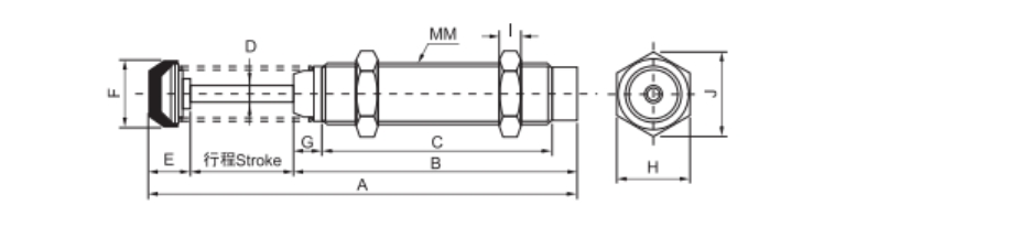 AC Series Hydraulic Buffer Pneumatic Hydraulic Shock Absorber3