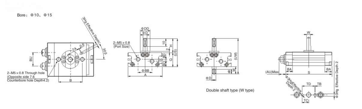 CRQ2 Rotary Actuator cylinder