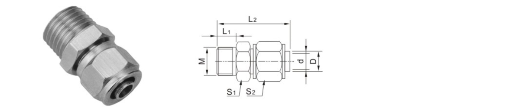 KLC Series-Male Straight