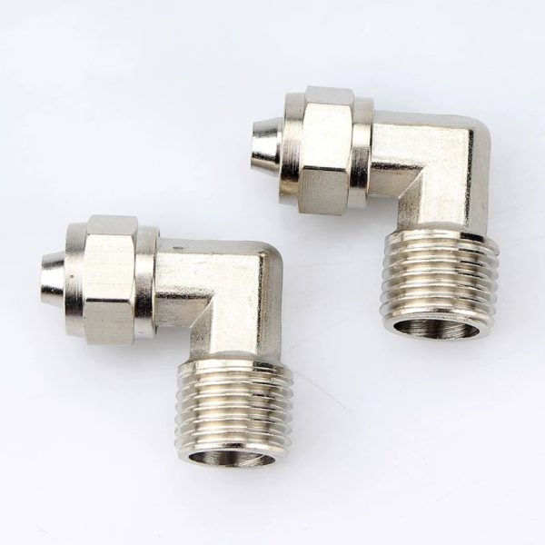 KLL Series Brass Fast Twist Bent Connector1