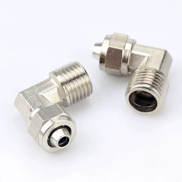 KLL Series Brass Fast Twist Bent Connector2