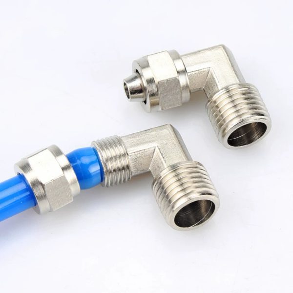 KLL Series Brass Fast Twist Bent Connector3