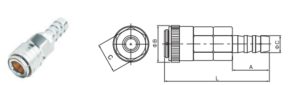 LSH Series self-locking type connector zinc alloy pipe air pneumatic fitting