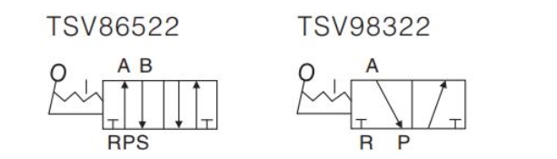 Tsv Series 2 Port 5 Way Pneumatic Hand Lever Valve1