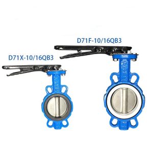 Manual Type Cast Iron Wafer Type Butterfly Valve with Handle Lever Butterfly Valves