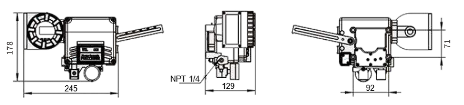 YT-1000R series electric-pneumatic valve positioner