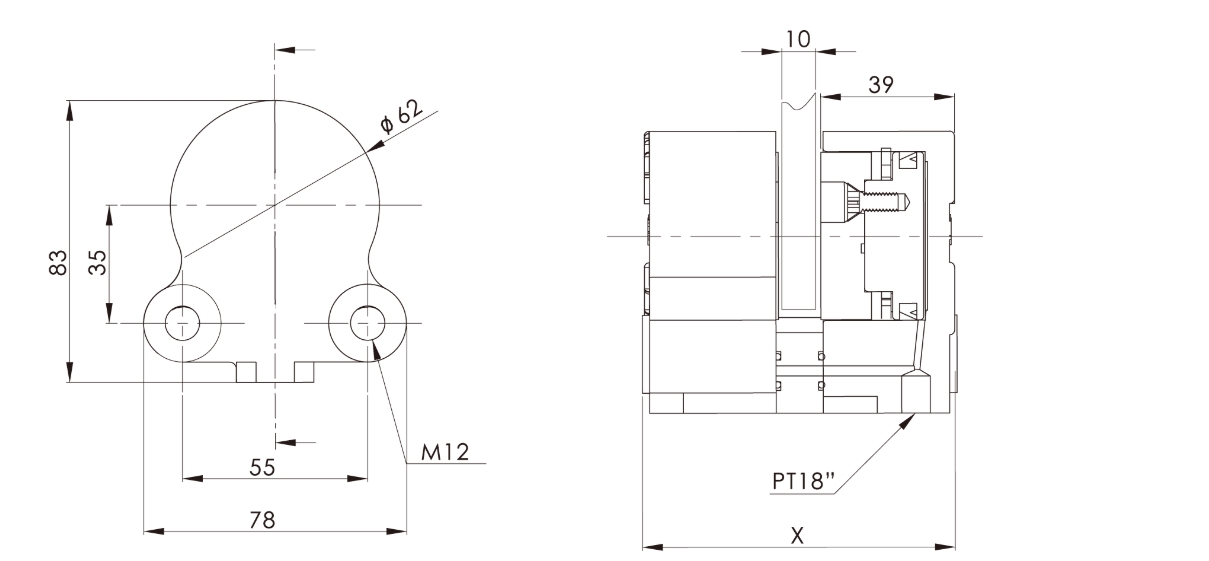 Dbf Air Disc Brake-Pneumatic Brake