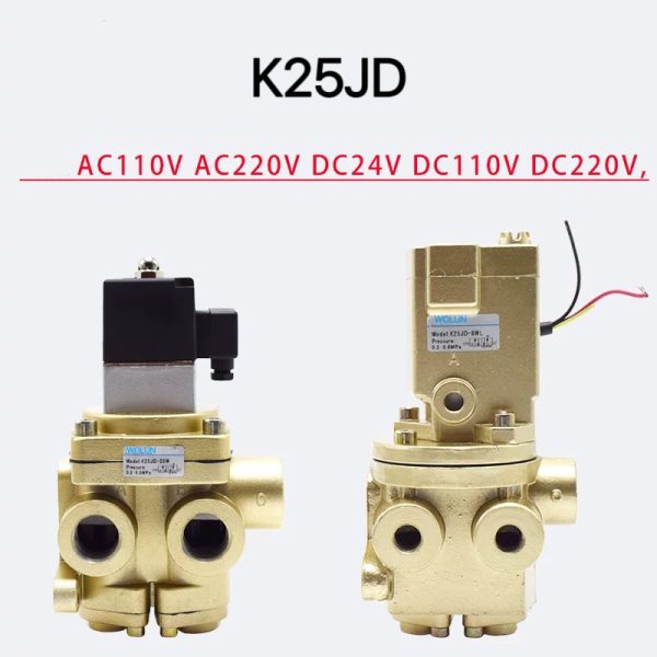 Wolun Pneumatic K25jd-8WL Directional Valves 5-2-Way Poppet Solenoid Valve